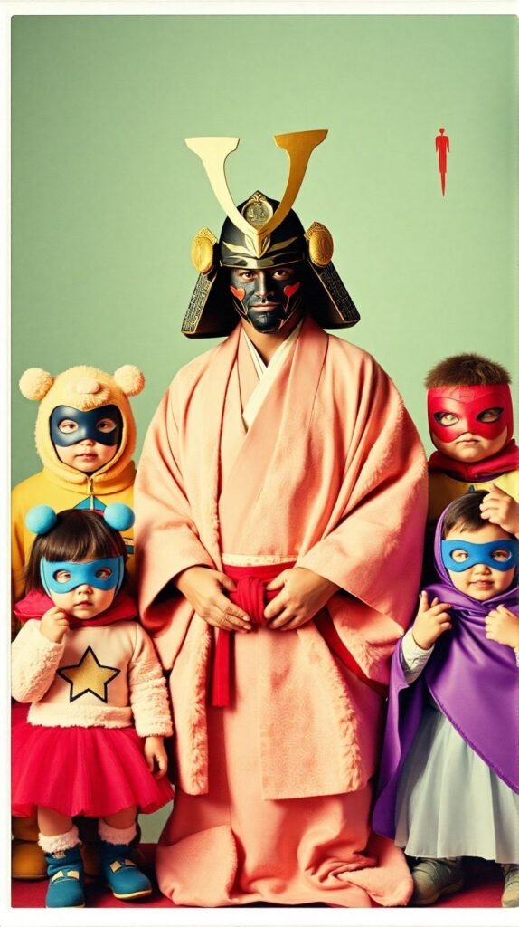 Portrait Photo Polaroid CreeunephotodartdanslestyledesfilmdeElzbietaKwiatkowskaunsamouraindansunkimonomagnifiqueentourepardesenfantshabilleenpellucheetsuperheros Dans Le St 574x1024 par laurent vo anh