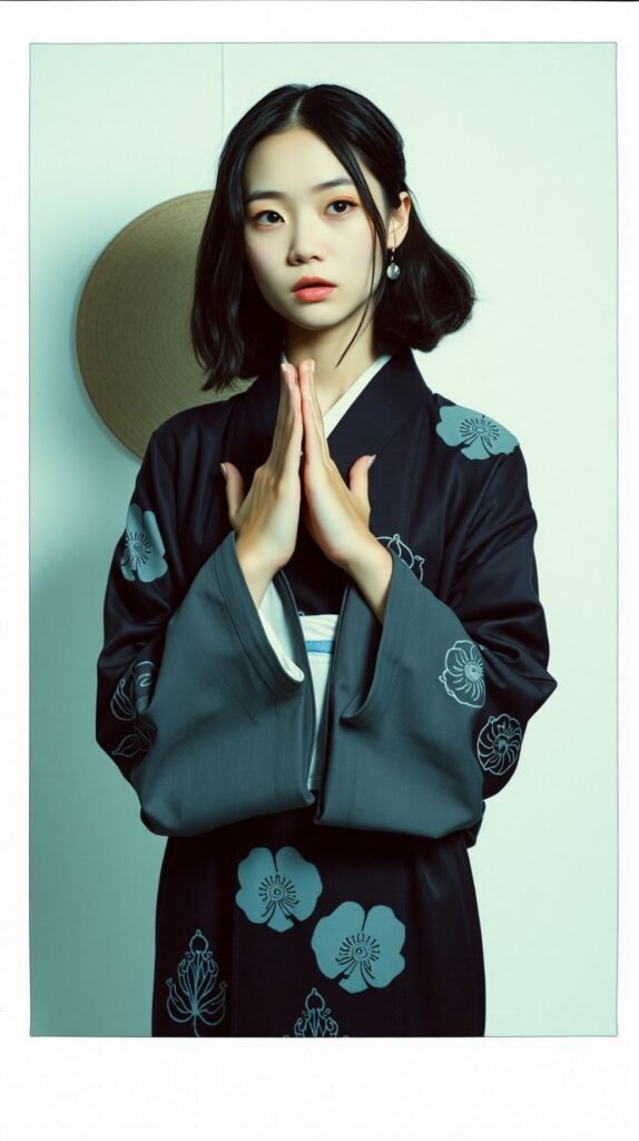 Portrait Photo Polaroid CreeunephotodemodeminimalistezenetartargentiqueavecdescouleursraresetimpromptuesdanslestyledeDanielAdamsdansunegranderuefuturistesurunedunedepigm 2 574x1024 par laurent vo anh