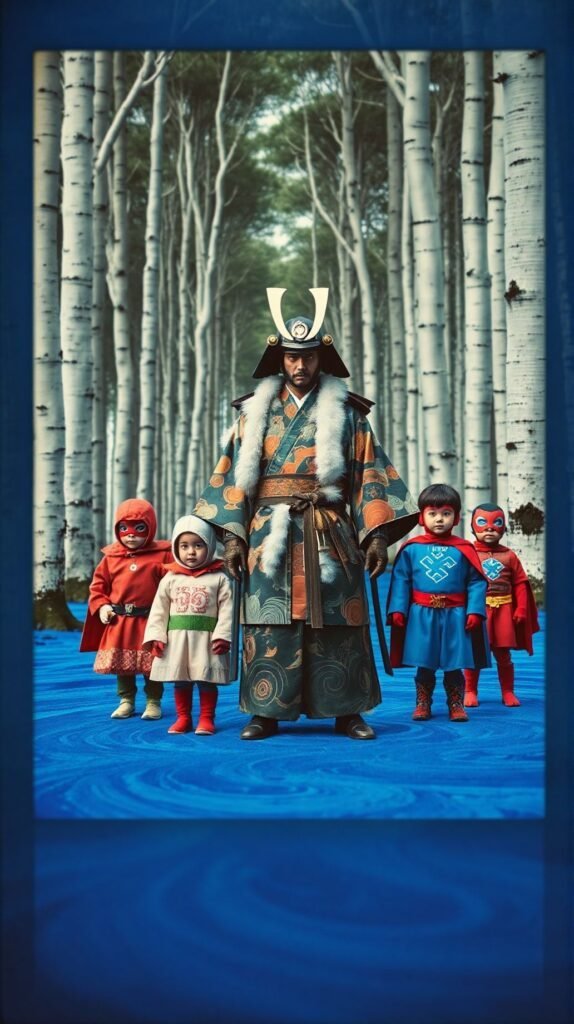 Portrait Photo Polaroid CreeunephotodartdanslestyledesfilmdeElzbietaKwiatkowskaunsamouraindansunkimonomagnifiqueentourepardesenfantshabilleenpellucheetsuperherosdansu 2 574x1024 par laurent vo anh