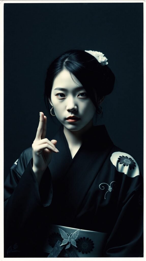 Portrait Photo Polaroid CreeunephotodemodeminimalistezenetartargentiquenoiretblancdanslestyledeKiliiiYuyansurunedunedepigmentbleukleinavecaucentredelaphotounetresbell 2 574x1024 par laurent vo anh