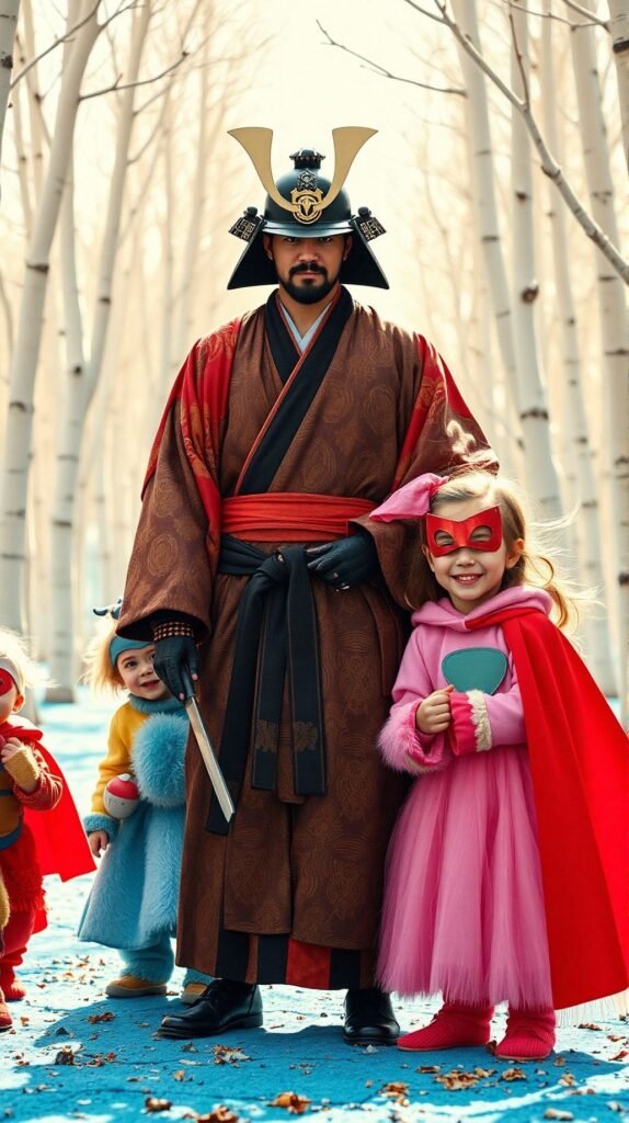 Portrait Photo Polaroid CreeunephotodartdanslestyledesfilmdeElzbietaKwiatkowskaunsamouraindansunkimonomagnifiqueentourepardesenfantshabilleenpellucheetsuperherosdansunef 574x1024 par laurent vo anh