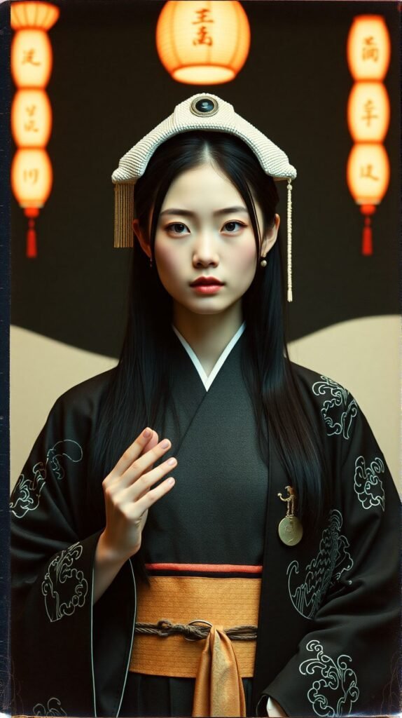 Portrait Photo Polaroid CreeunephotodemodeminimalistezenetartargentiqueavecdescouleursraresetimpromptuesdanslestyledeFenqiangLiudansunegranderuefuturistesurunedunedepigm 2 574x1024 par laurent vo anh